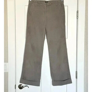 NWT J. Crew City Fit Pants Womens Size 6 Stretch Corduroy Gray